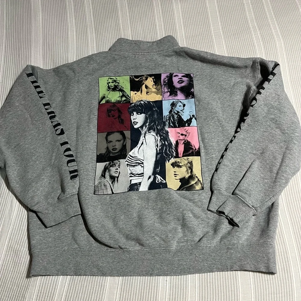 Taylor Swift Gray Zip-Up Sweater